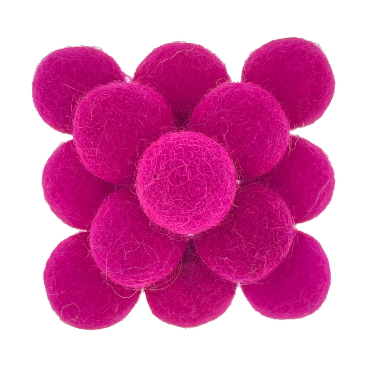 Viltballetje fel roze 2 cm - per 10 stuks - gratis verzending Nederland