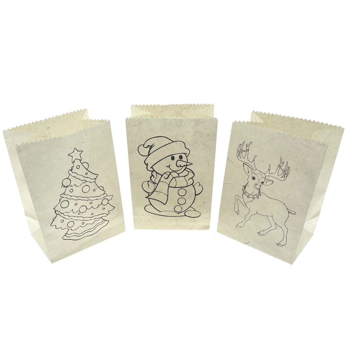 Windlichten met kerst kleurplaten - gratis verzending in Nederland