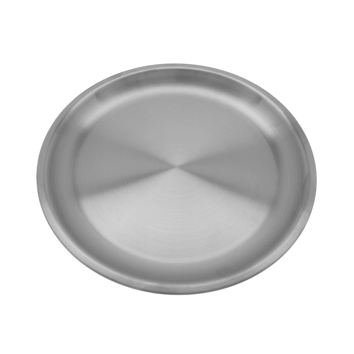 RVS dinerbord 25 cm - mat geborsteld
