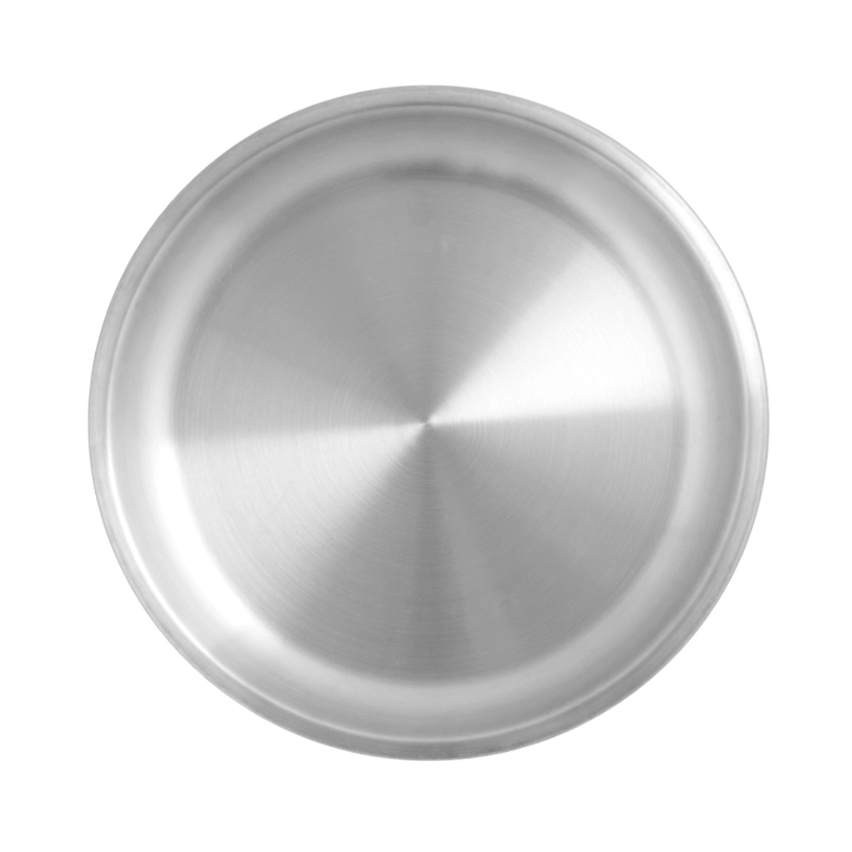 RVS dinerbord 25 cm - mat geborsteld