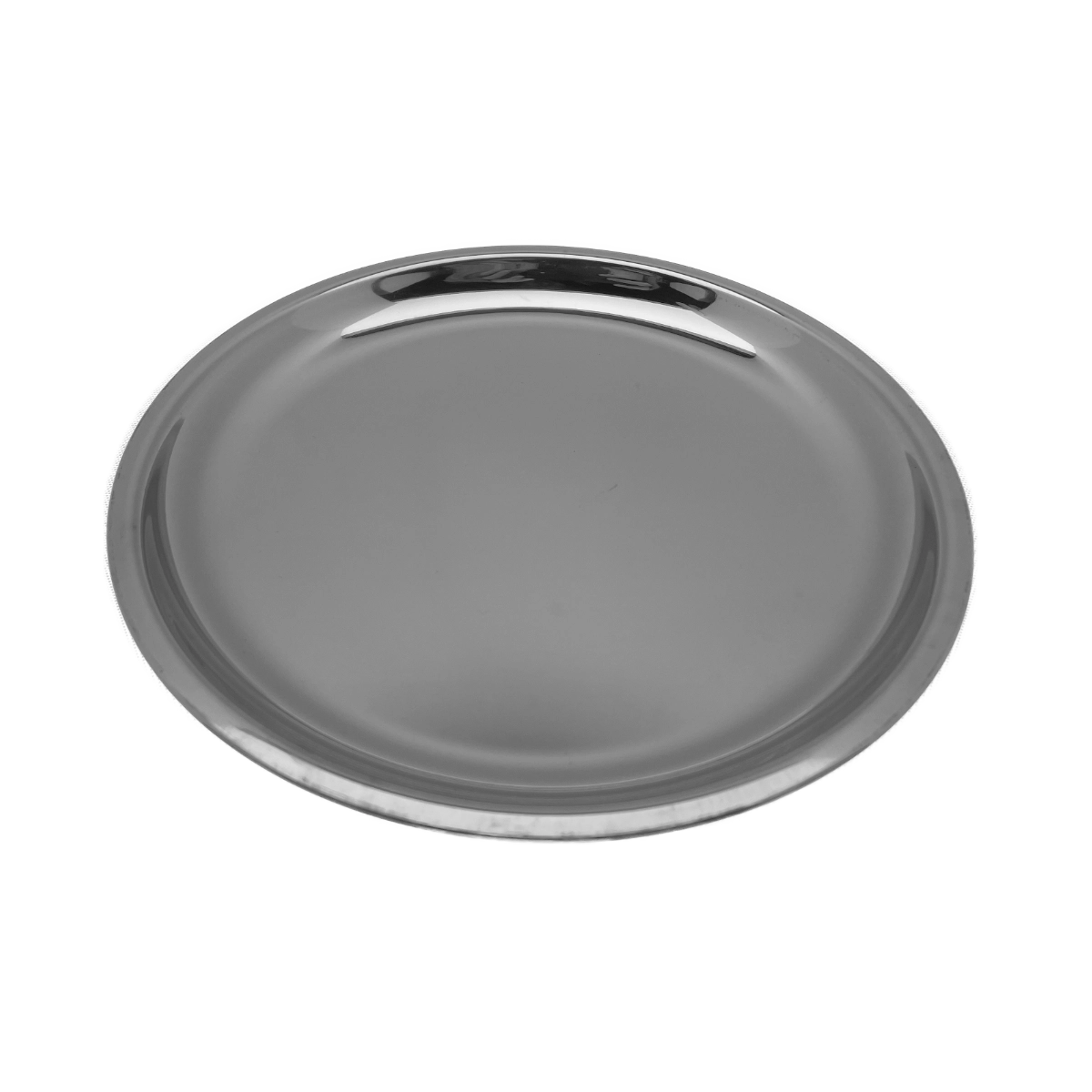 RVS dinerbord 25 cm - glanzend/spiegelend