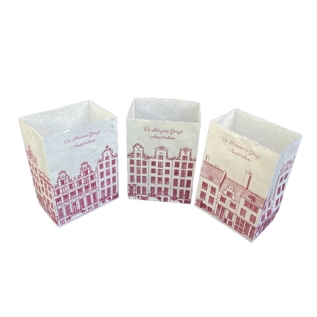 Windlichten Amsterdam Caspar Jacobsz - rode print - gratis verzending in Nederland