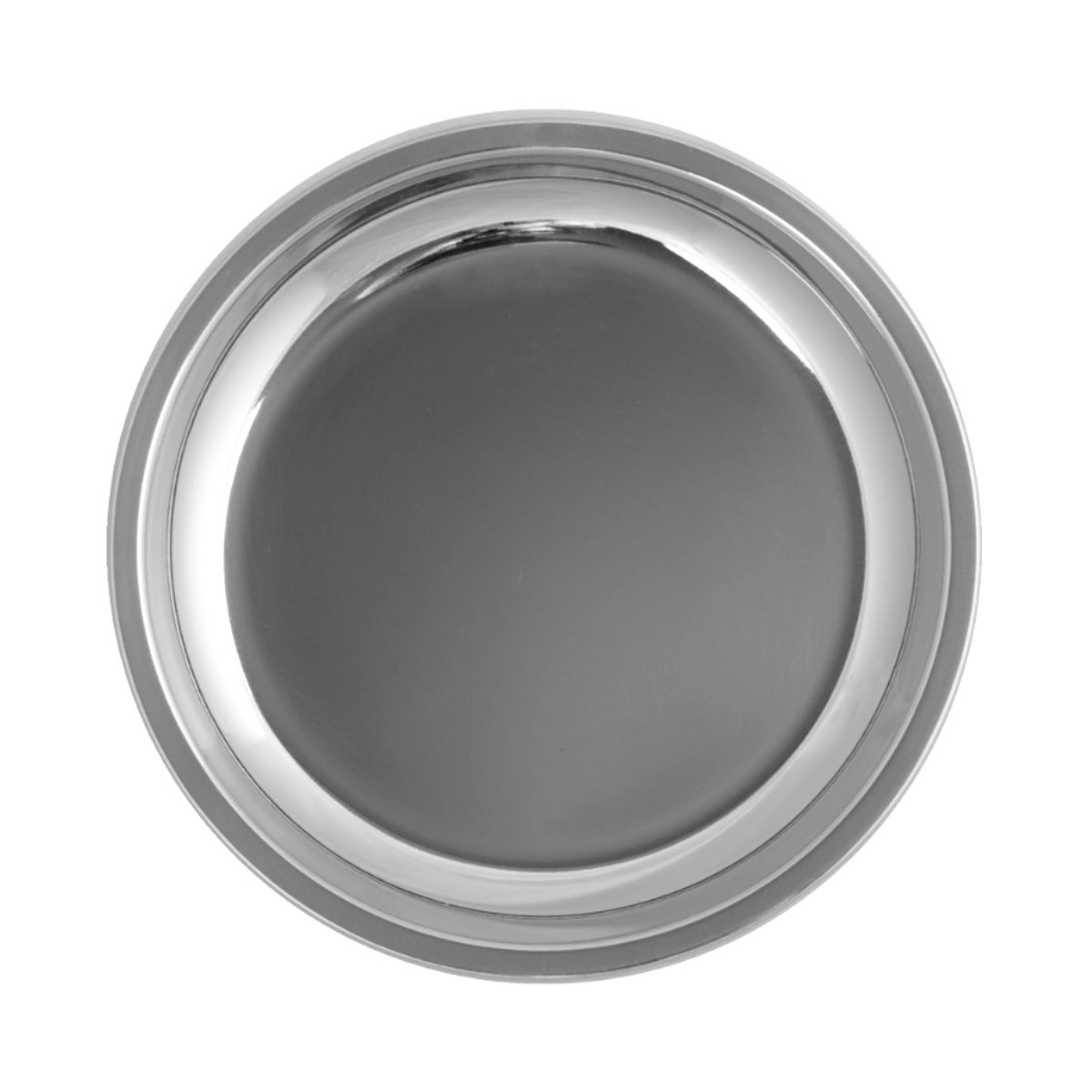 RVS dinerbord 25 cm - glanzend/spiegelend