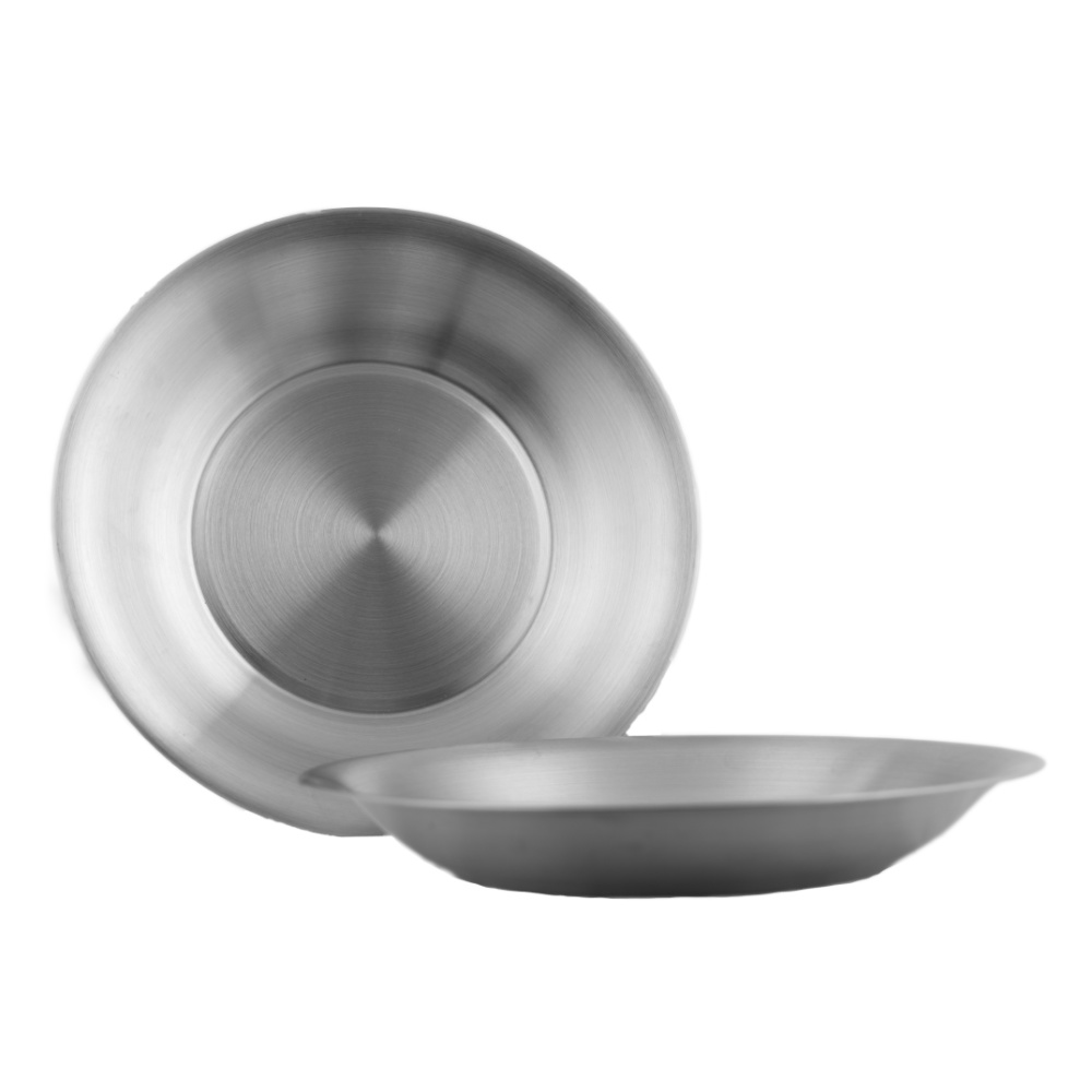 RVS soepbord/pastabord 21,5 cm - 500 ml - mat